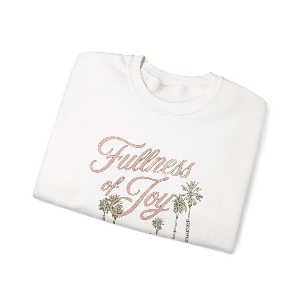 fullness of joy palm tree lifeguard tower crewneck