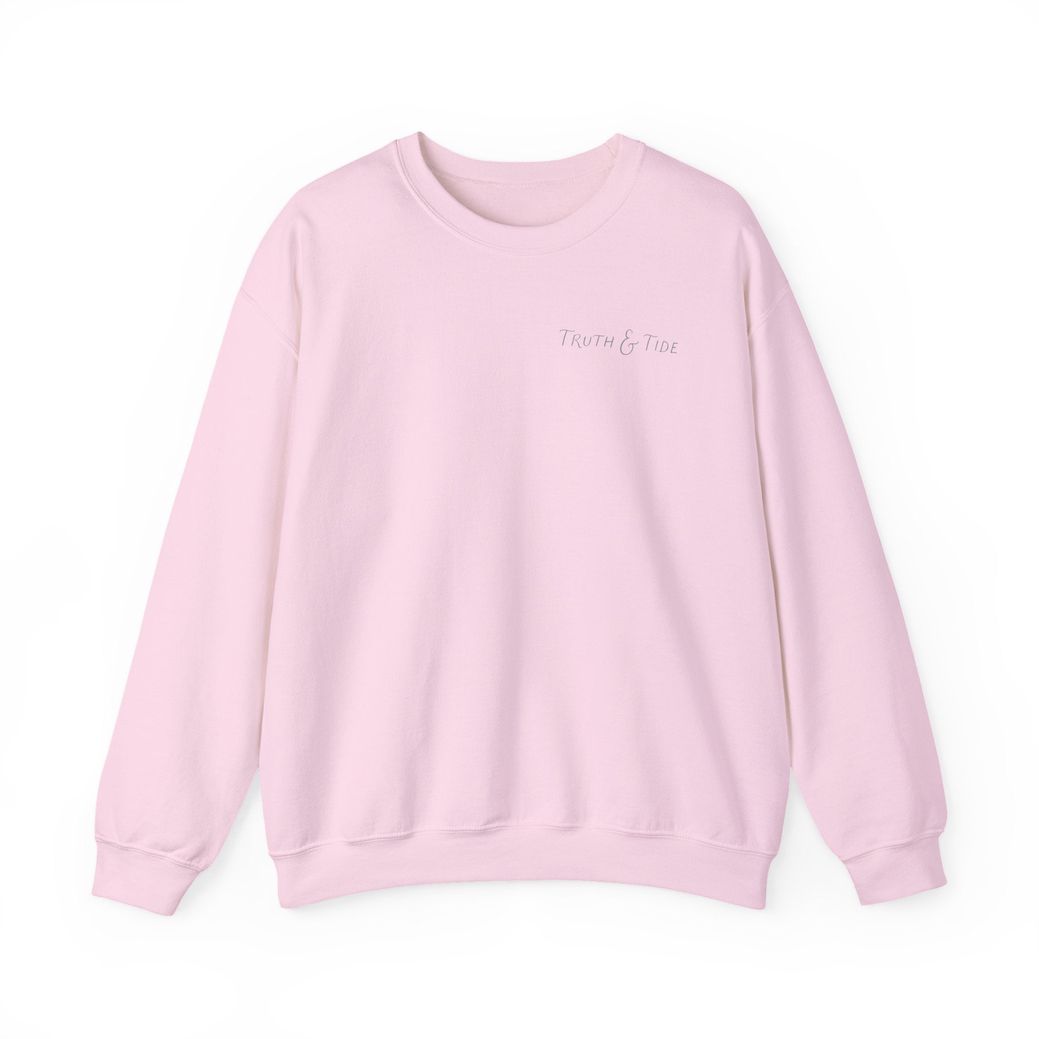 Even The Waves Obey His Voice Crewneck Sweatshirt | Matthew 8:27 Christian Sweatshirt | Faith Based Coastal Graphic Pullover