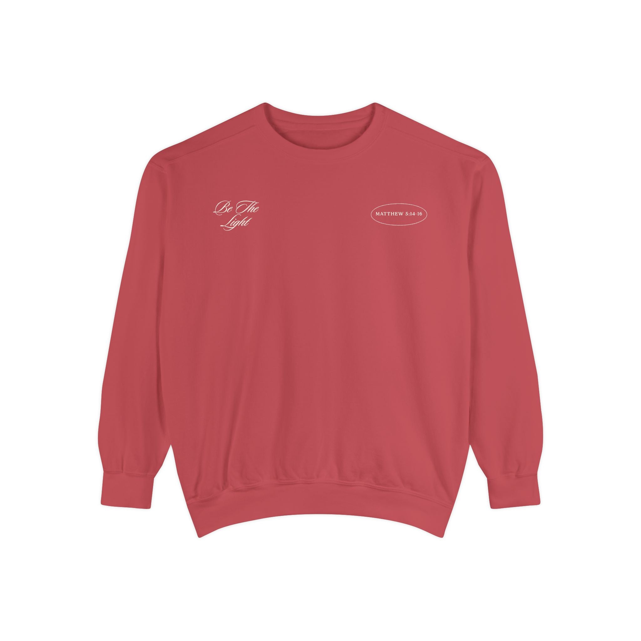 be the light lighthouse coastal crewneck
