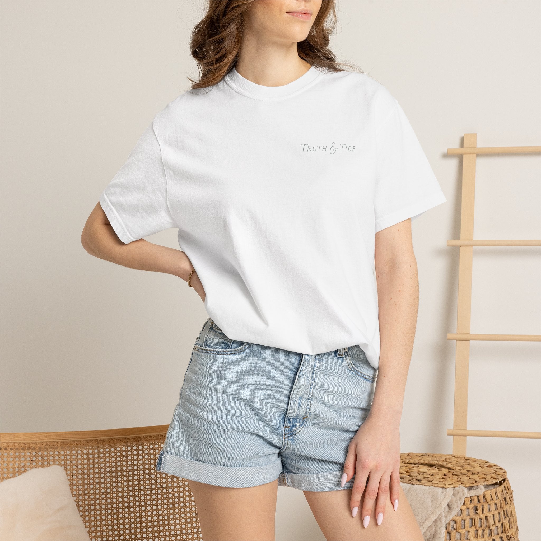 Even the Waves Obey His Voice Vintage Surf Graphic Tee