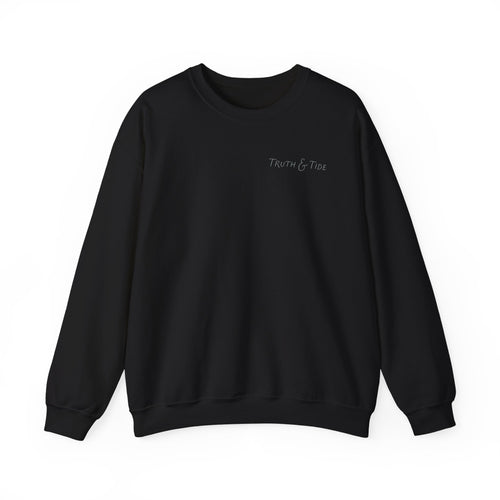 Even The Waves Obey His Voice Crewneck Sweatshirt | Matthew 8:27 Christian Sweatshirt | Faith Based Coastal Graphic Pullover