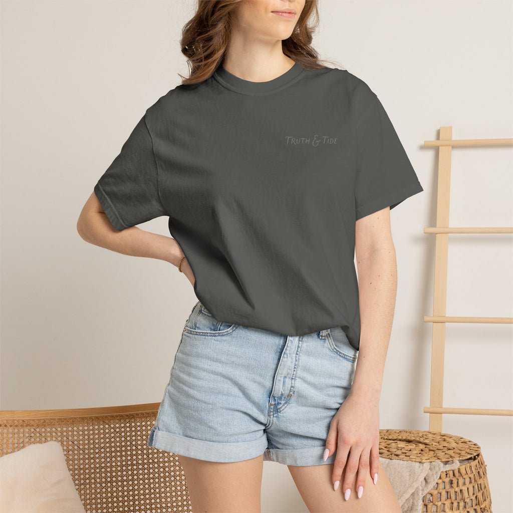 Even the Waves Obey His Voice Vintage Surf Graphic Tee