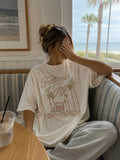 fullness of joy palm tree coastal graphic tee