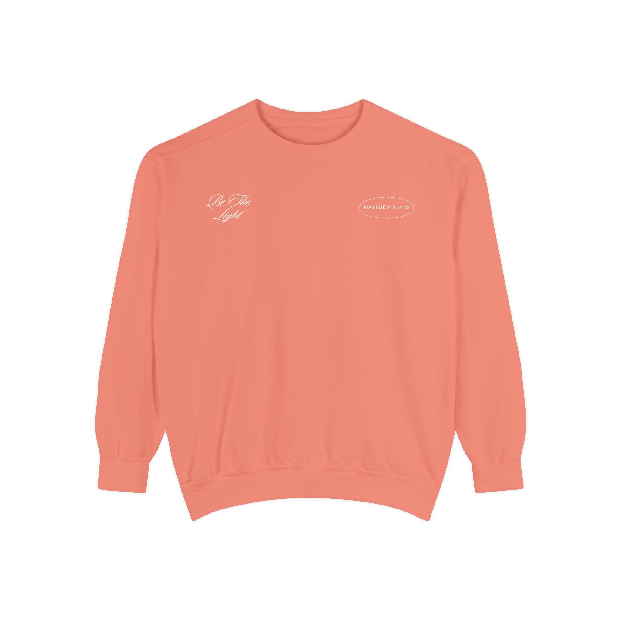be the light lighthouse coastal crewneck