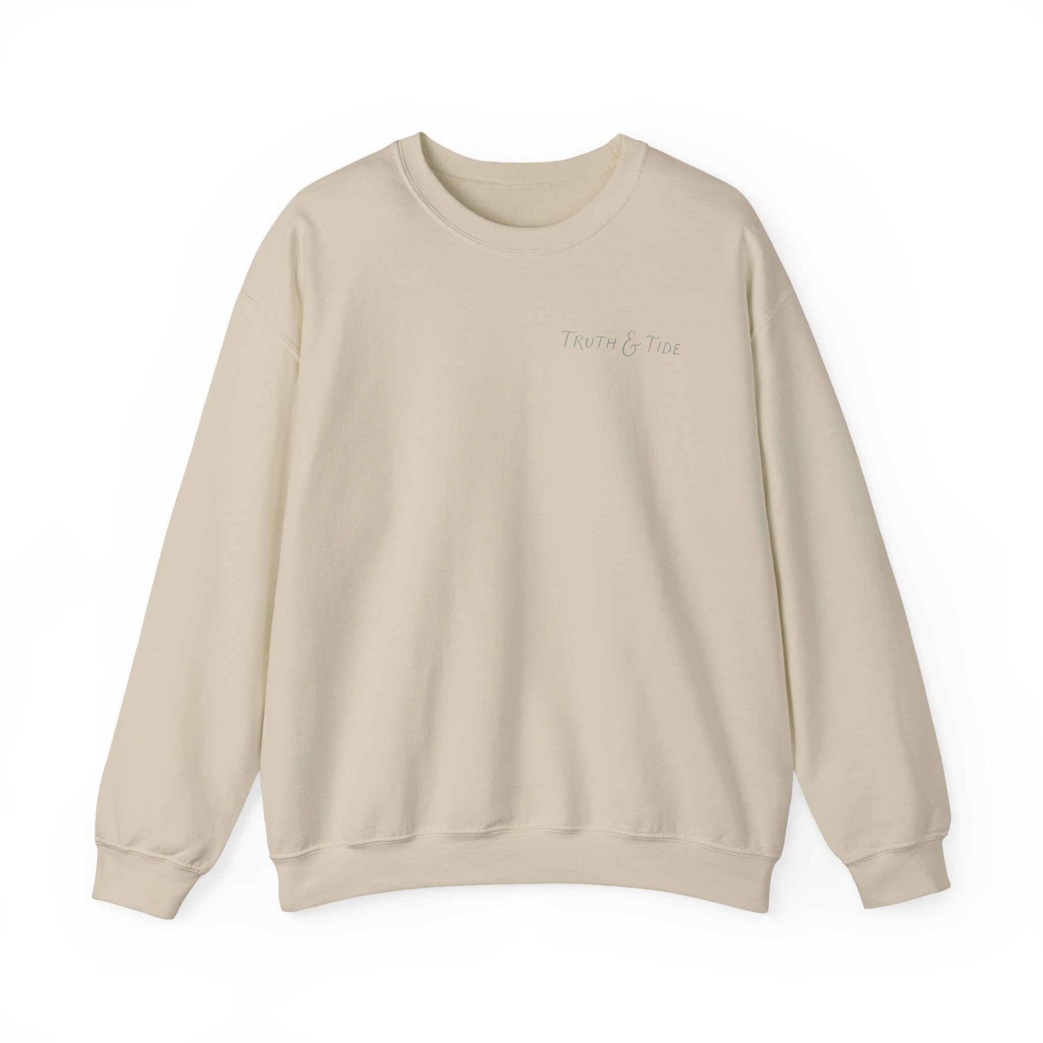 Even The Waves Obey His Voice Crewneck Sweatshirt | Matthew 8:27 Christian Sweatshirt | Faith Based Coastal Graphic Pullover