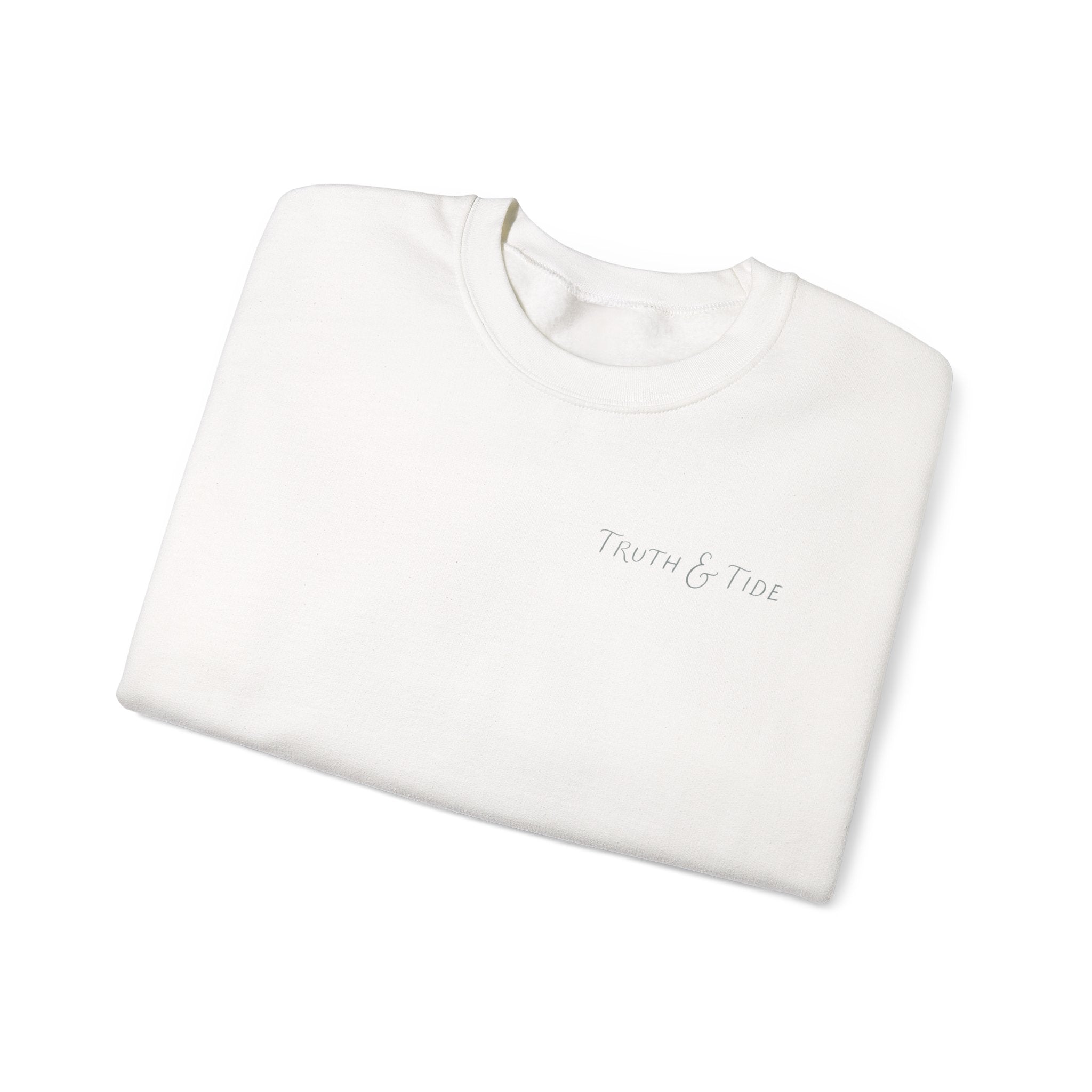 Even The Waves Obey His Voice Crewneck Sweatshirt | Matthew 8:27 Christian Sweatshirt | Faith Based Coastal Graphic Pullover