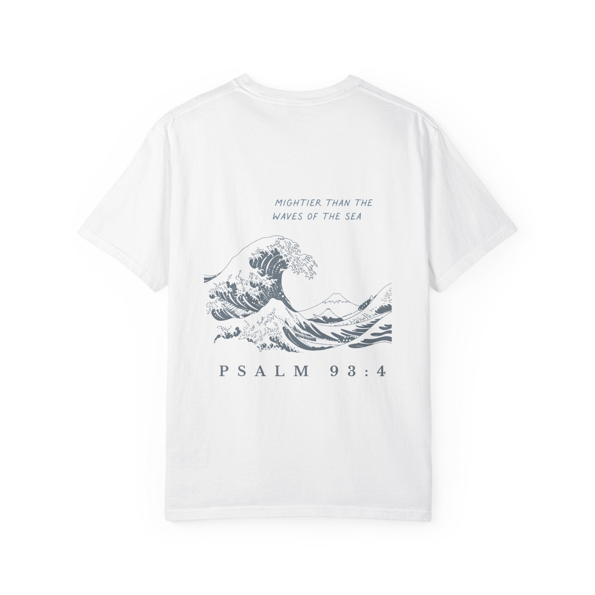 Coastal Christian T-Shirt | Psalm 93:4 | Beach Faith Shirt | Ocean Wave Tee | Christian Graphic Tee | Unisex Coastal Shirt
